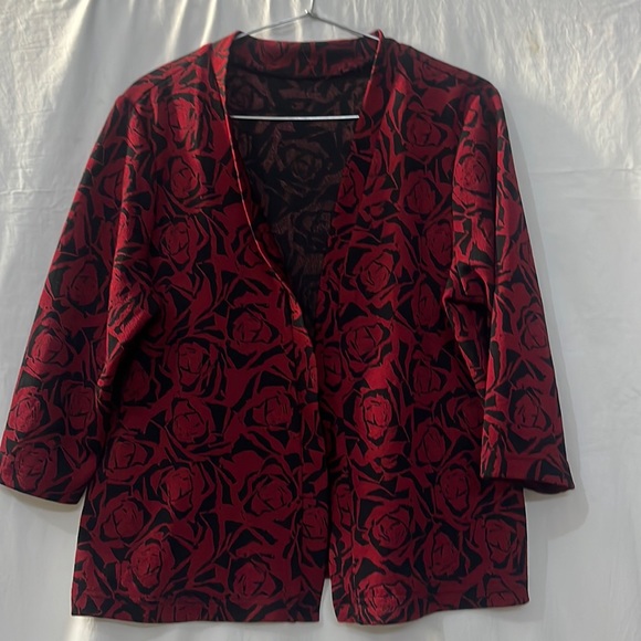 Jackets & Blazers - Stylish And Fancy Black and Red Partywear Coat